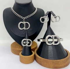 Stainless steel jewelry Necklace Earrings Bangle Ring Wholesale for women