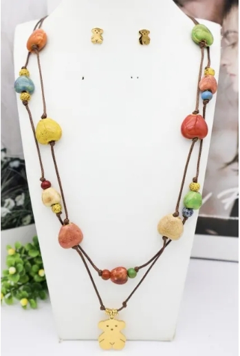 Stainless steel jewelry Necklace Earrings  Wholesale for women
