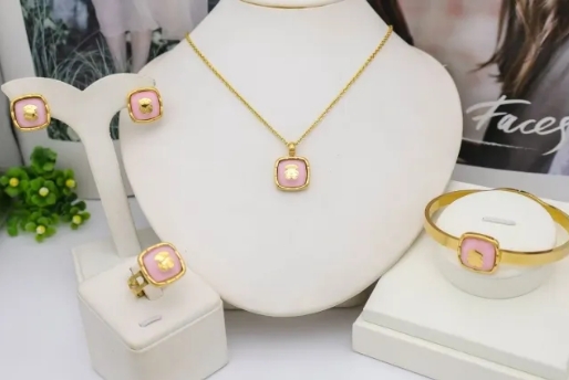 Stainless steel jewelry Necklace Earrings Bangle Ring Wholesale for women