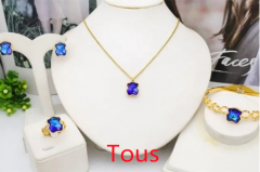 Stainless steel jewelry Necklace Earrings Bangle Ring Wholesale for women
