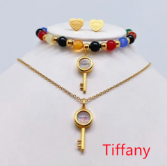 Stainless steel jewelry Necklace Earrings Bangle Ring Wholesale for women