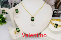 Stainless steel jewelry Necklace Earrings Bangle Ring Wholesale for women
