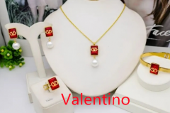Stainless steel jewelry Necklace Earrings Bangle Ring Wholesale for women
