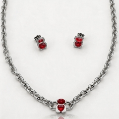 Stainless steel jewelry necklace Earrings Bracelet ring Wholesale