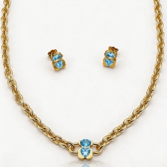 Stainless steel jewelry necklace Earrings Bracelet ring Wholesale
