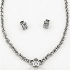 Stainless steel jewelry necklace Earrings Bracelet ring Wholesale