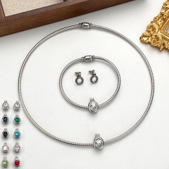 Stainless steel jewelry necklace Earrings Bracelet ring Wholesale