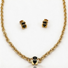 Stainless steel jewelry necklace Earrings Bracelet ring Wholesale