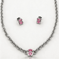 Stainless steel jewelry necklace Earrings Bracelet ring Wholesale