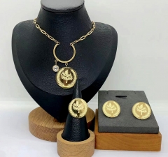 Stainless steel jewelry Necklace Earrings ring Wholesale for women