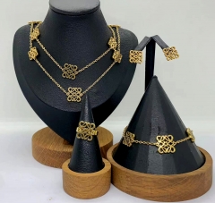 Stainless steel jewelry Necklace Earrings Bangle Ring Wholesale for women