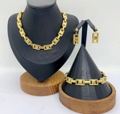 Stainless steel jewelry Necklace Earrings Bangle Wholesale for women