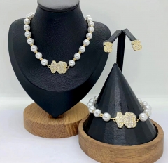 Stainless steel jewelry Necklace Earrings Bangle Wholesale for women