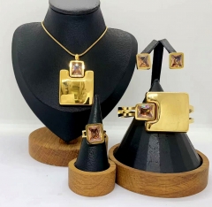 Stainless steel jewelry Necklace Earrings Bangle Ring Wholesale for women