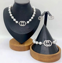 Stainless steel jewelry Necklace Earrings Bangle Wholesale for women