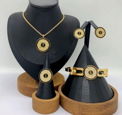 Stainless steel jewelry Necklace Earrings Bangle Ring Wholesale for women