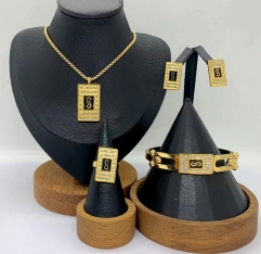 Stainless steel jewelry Necklace Earrings Bangle Ring Wholesale for women
