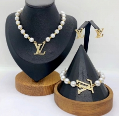 Stainless steel jewelry Necklace Earrings Bangle Wholesale for women