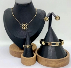 Stainless steel jewelry Necklace Earrings Bangle Ring Wholesale for women