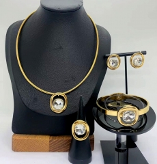 Stainless steel jewelry Necklace Earrings Bangle Ring Wholesale for women
