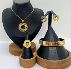 Stainless steel jewelry Necklace Earrings Bangle Ring Wholesale for women