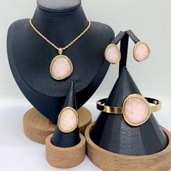 Stainless steel jewelry Necklace Earrings Bangle Ring Wholesale for women