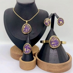 Stainless steel jewelry Necklace Earrings Bangle Ring Wholesale for women