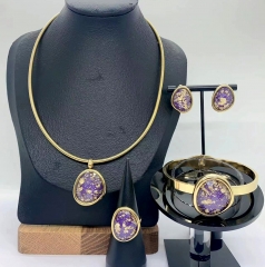 Stainless steel jewelry Necklace Earrings Bangle Ring Wholesale for women