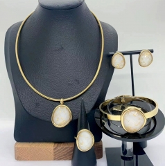 Stainless steel jewelry Necklace Earrings Bangle Ring Wholesale for women