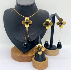 Stainless steel jewelry Necklace Earrings ring Wholesale for women