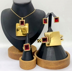 Stainless steel jewelry Necklace Earrings Bangle Ring Wholesale for women