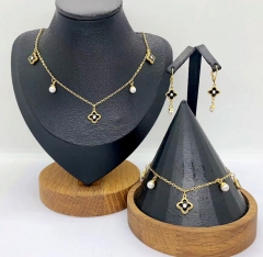 Stainless steel jewelry Necklace Earrings Bangle Wholesale for women