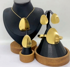 Stainless steel jewelry Necklace Earrings Bangle ring Wholesale for women