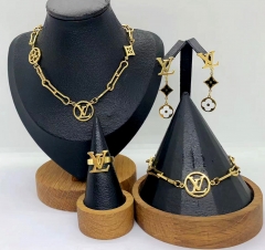 Stainless steel jewelry Necklace Earrings Bangle ring Wholesale for women
