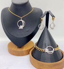 Stainless steel jewelry Necklace Earrings Bangle Wholesale for women
