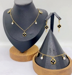 Stainless steel jewelry Necklace Earrings Bangle Wholesale for women