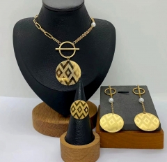 Stainless steel jewelry Necklace Earrings ring Wholesale for women