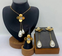 Stainless steel jewelry Necklace Earrings ring Wholesale for women