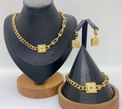 Stainless steel jewelry Necklace Earrings Bangle Wholesale for women