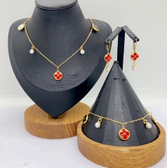 Stainless steel jewelry Necklace Earrings Bangle Wholesale for women