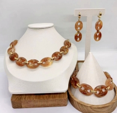 Stainless steel jewelry Necklace Earrings Bangle Wholesale for women