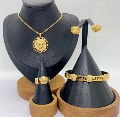 Stainless steel jewelry Necklace Earrings Bangle ring Wholesale for women