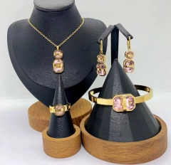 Stainless steel jewelry Necklace Earrings Bangle ring Wholesale for women