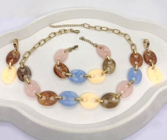 Stainless steel jewelry Necklace Earrings Bangle Wholesale for women