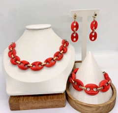 Stainless steel jewelry Necklace Earrings Bangle Wholesale for women