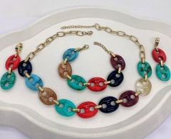 Stainless steel jewelry Necklace Earrings Bangle Wholesale for women