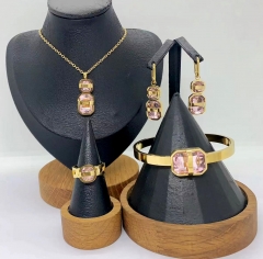 Stainless steel jewelry Necklace Earrings Bangle ring Wholesale for women