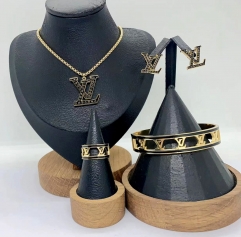 Stainless steel jewelry Necklace Earrings Bangle ring Wholesale for women