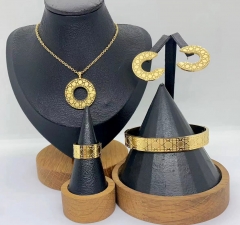 Stainless steel jewelry Necklace Earrings Bangle ring Wholesale for women