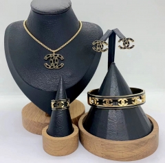Stainless steel jewelry Necklace Earrings Bangle ring Wholesale for women